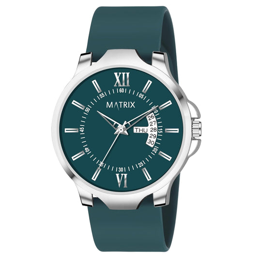 Matrix Antique 2.0 Day & Date Softest Silicone Strap Analog Watch for Men & Boys