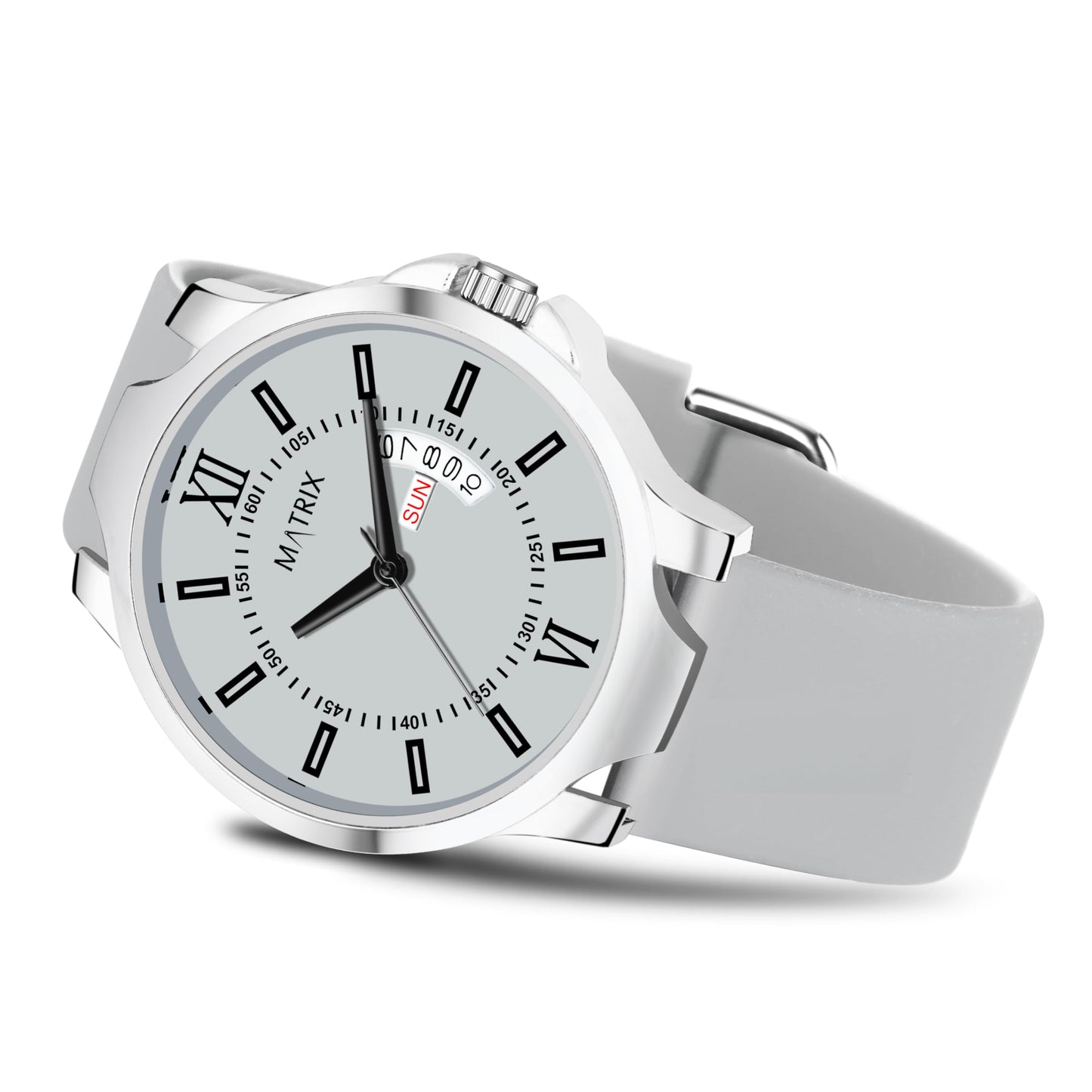 Matrix Antique 2.0 Day & Date Softest Silicone Strap Analog Watch for Men & Boys